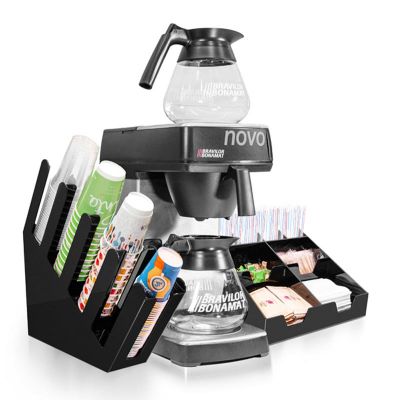Bravilor Bonamat Novo Filtre Kahve Makinesi + Bardaklık Standı + Peçete ve Karıştırıcı Standı