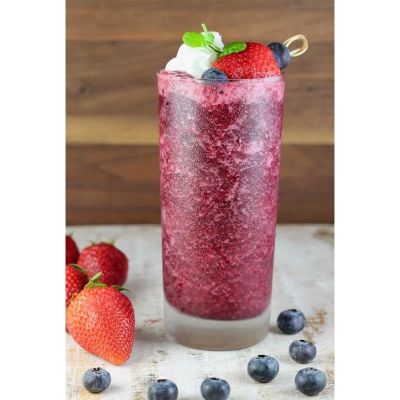 Buzzini Blueberry Flavoured Iced Beverage Ice Slush Concentrate, 8 Kg - Buzzini