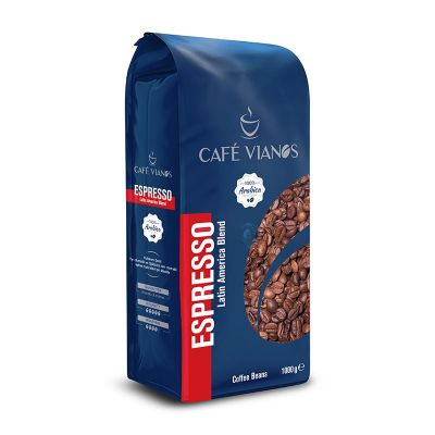 Cafe Vianos Espresso Latin America Blend Çekirdek Kahve, 1000 gr