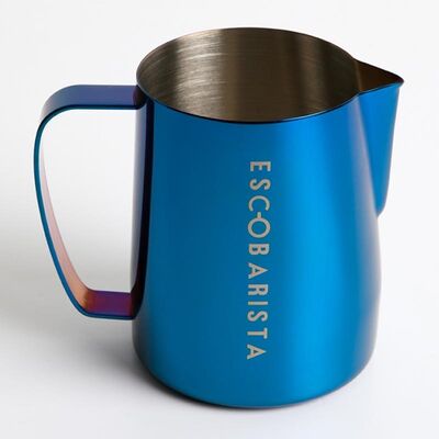 Cafemarkt - Cafemarkt Escobarista Barista Space Latte Pitcher, 600 ml, Saks Mavi