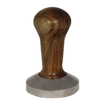 Cafemarkt - Cafemarkt Ceviz Tamper, Ahşap Saplı, 53 mm