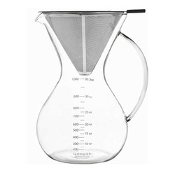 Epinox CK-1000 Chemex Doğal Kahve Demleyicisi, Çelik Filtreli, 8 Cup, 1000 ml - Thumbnail