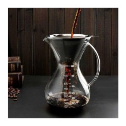 Epinox CK-1000 Chemex Doğal Kahve Demleyicisi, Çelik Filtreli, 8 Cup, 1000 ml - Thumbnail