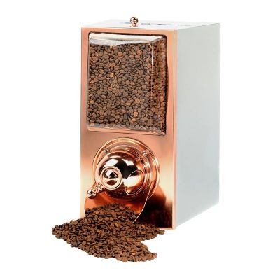 Cafemarkt - Cafemarkt Kare Kahve Silosu, Kapasite 5 Kg, Bakır