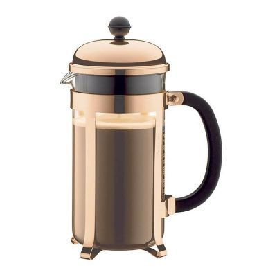 Cafemarkt - Cafemarkt Lux French Press, 350 ml, Bakır
