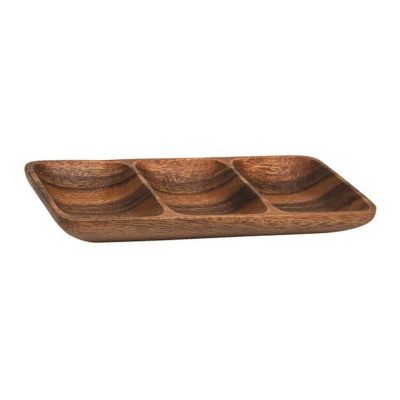 Cafemarkt - Cafemarkt Nil Sığ Kuruyemişlik, 3 Gözlü, 23 cm