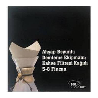 Escobarista Pour Over Chemex Filtre Kağıdı, 5 Cup, 100 Adet