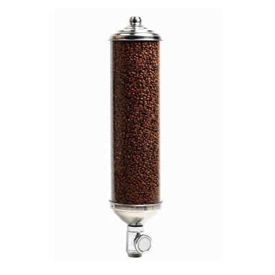 Cafemarkt - Cafemarkt Silindirik Kahve Silosu, Kapasite 4 Kg, Krom
