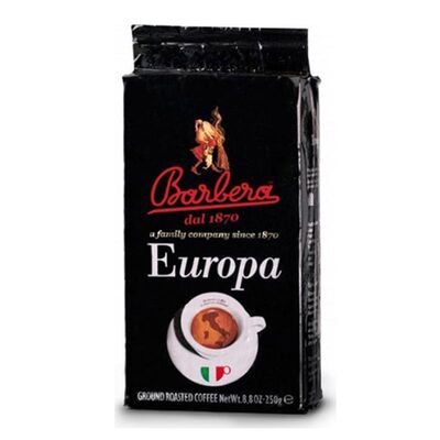 Caffe Barbera - Caffe Barbera Europa Öğütülmüş Filtre Kahve, 250 gr