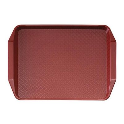 Cambro - Cambro Fast Food Tepsi, 30x41 cm, Kulplu, Kızılcık