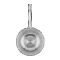 Altınbaşak İndüksiyon Çelik Wok Tava, 26 cm, Gümüş Saplı - Thumbnail