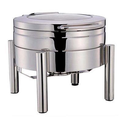 Öztiryakiler - Öztiryakiler Chafing Dish, 4 L, Yuvarlak, 38x48 mm