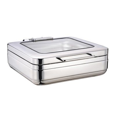 Öztiryakiler - Öztiryakiler Chafing Dish, 6 L, Kare, 40x45.5 mm