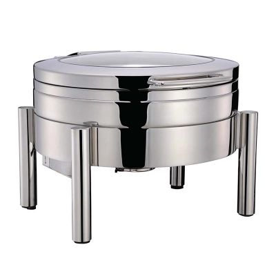 Öztiryakiler - Öztiryakiler Chafing Dish, 6 L, Yuvarlak, 55x45 mm