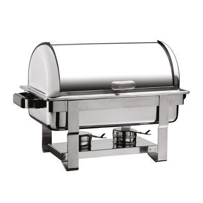 Öztiryakiler - Öztiryakiler Chafing Dish Yekpare Rolltop Kap, İçiçe Geçen Ayak