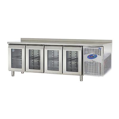 CSA CS-TEZ 4-600-C Tezgah Tipi Buzdolabı, 4 Cam Kapılı, 550 L