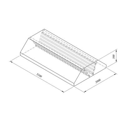 Öztiryakiler - Öztiryakiler Davlumbaz Orta Tip Filtreli 550x200