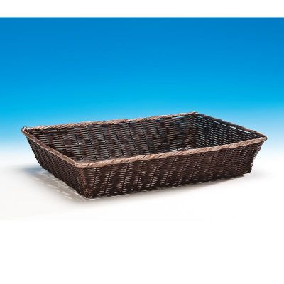 Zicco - Zicco Dikdörtgen Ekmek Sepeti, Plastik, Büyük Boy, 51x36x10 cm, Koyu Renk