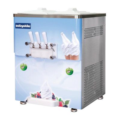Öztiryakiler - Öztiryakiler OEF2500 Set Üstü Dondurma Makinesi, 3 Kollu, 2x8 L