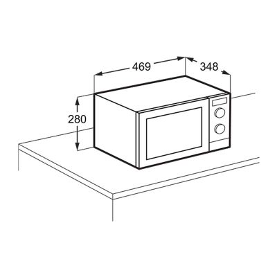 Electrolux EMZ725MMTI Mikrodalga Fırın, 25 L