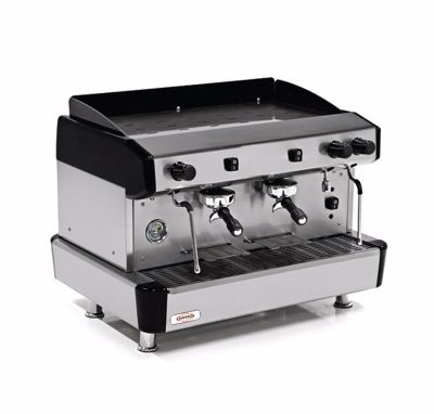 Empero Yarı Otomatik Espresso Kahve Makinesi, 2 Gruplu, Siyah