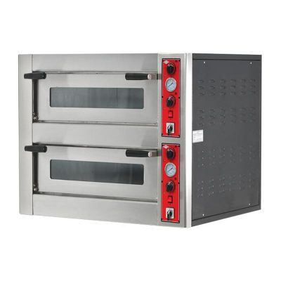 Empero EMP.4.4G Çift Katlı Pizza Fırını, 30 cm 4+4 Pizza Kapasiteli, Gazlı
