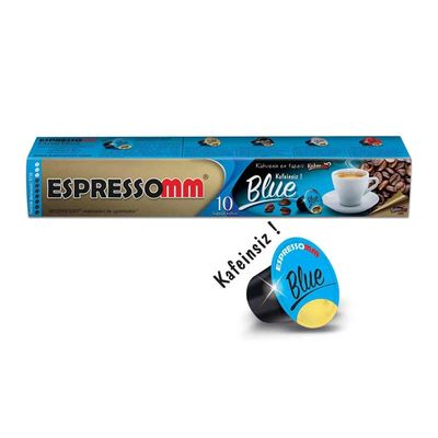 Espressomm Blue Kapsül Kahve, Kafeinsiz, Nespresso Uyumlu