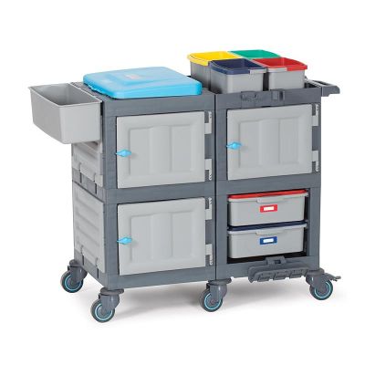 Fantom Procart 1354 Mop Fileli Hastane Temizlik Arabası, Çekmeceli