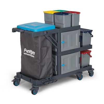 Fantom Procart 338 Kova Takımlı Temizlik Arabası, Çöp Bölmeli