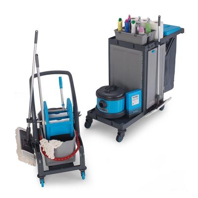 Fantom Procart 73121 Dolaplı Ayrılabilir Temizlik Arabası, Pres Kovalı