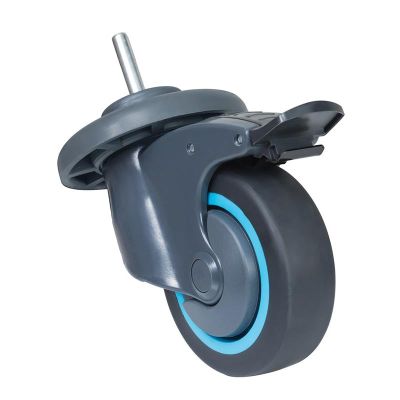 Fantom Procart TPF 512T Frenli ve Tamponlu Plastik Tekerlek Takımı, 100 mm