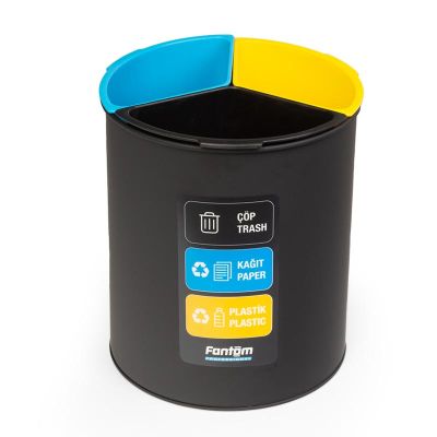 Fantom Roomcycle 30 Kağıt ve Plastik Atık Kovası, 3x4 L