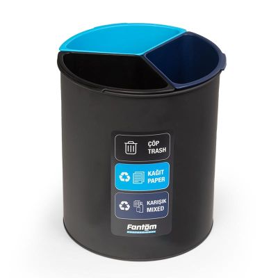 Fantom Roomcycle 31 Kağıt ve Çöp Atık Kovası, 3x4 L