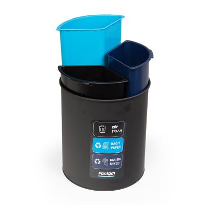 Fantom Roomcycle 31 Kağıt ve Çöp Atık Kovası, 3x4 L