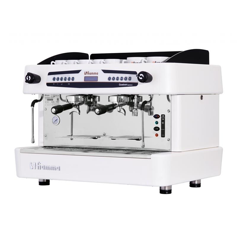 Fiamma Quadrant 2 DSP TC Espresso Coffee Machine, 2 Groups, White