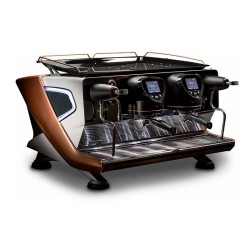 Gaggia Professional - Gaggia La Reale Tall Cup Yarı Otomatik Espresso Kahve Makinesi, 2 Gruplu, Gri-Bakır