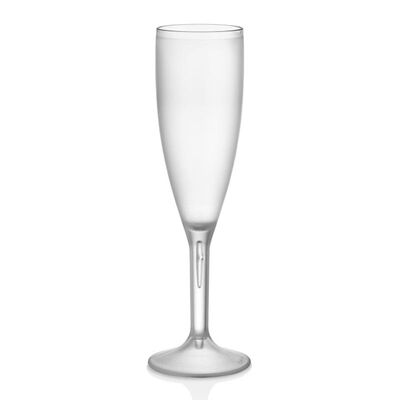 GastroCups Flüt Kumlu Şampanya Bardağı, 180 ml, Tritan, Şeffaf
