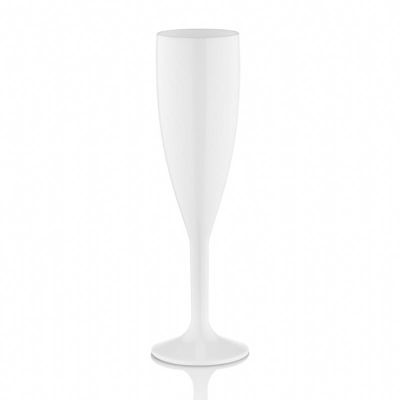 GastroCups GC-30 Polikarbonat Flüt Şampanya Bardağı, 180 ml, Beyaz