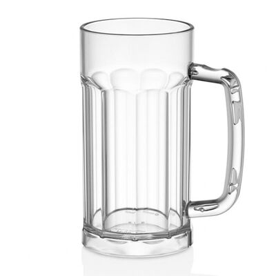 GastroCups - GastroCups Kulplu Bira Bardağı, 580 ml, Tritan, Şeffaf