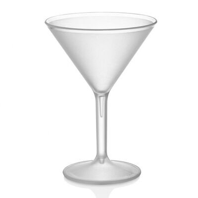GastroCups - GastroCups Kumlu Martini Bardağı, 280 ml, Tritan, Şeffaf