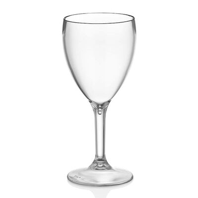 GastroCups - GastroCups Şarap Bardağı, 255 ml, Polikarbonat, Şeffaf