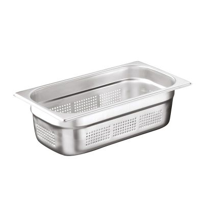 Öztiryakiler - Öztiryakiler Gastronorm Küvet, Delikli, Standart, GN 1/3, 32.5x17.6x6.5