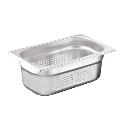 Öztiryakiler - Öztiryakiler Gastronorm Küvet, Delikli, Standart, GN 1/4, 26.5x16.2x2 cm