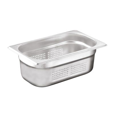 Öztiryakiler - Öztiryakiler Gastronorm Küvet, Delikli, Standart, GN 1/4, 26.5x16.2x20cm