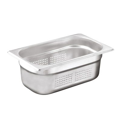 Öztiryakiler - Öztiryakiler Gastronorm Küvet, Delikli, Standart, GN 1/4, 26.5x16.2x4 cm