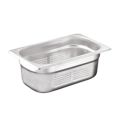 Öztiryakiler - Öztiryakiler Gastronorm Küvet, Delikli, Standart, GN 1/4, 26.5x16.2x6.5