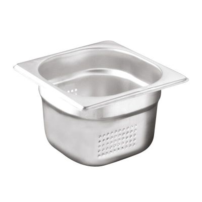 Öztiryakiler - Öztiryakiler Gastronorm Küvet, Delikli, Standart, GN 1/6, 17.6x16.2x15cm
