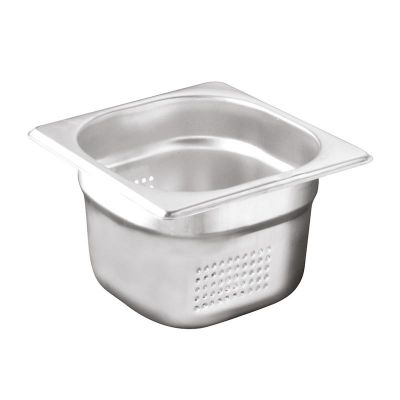 Öztiryakiler - Öztiryakiler Gastronorm Küvet, Delikli, Standart, GN 1/6, 17.6x16.2x6.5