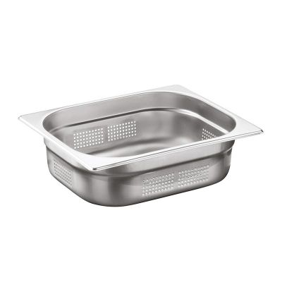 Öztiryakiler - Öztiryakiler Gastronorm Küvet, Delikli, Standart, GN 1/2, 32.5x26.5x20cm