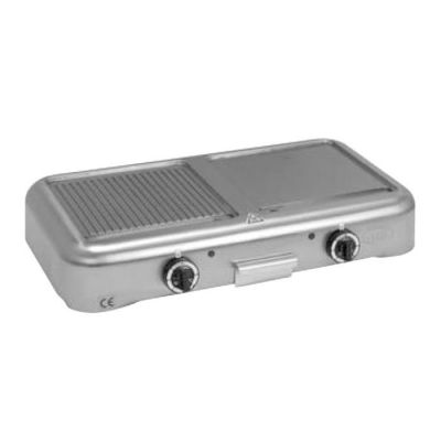 Öztiryakiler - Öztiryakiler Compact Grill Plate, Çiftli, Düz, Elektrikli, 75x40 cm